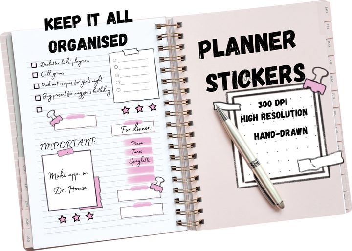Printable Planner Stickers -Fresh Fresia