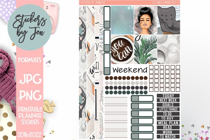 Self Care Planner Sticker Kit